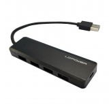 LC-Power LC-HUB-U3-4-V2 5-portos USB3.0 hub fekete (LC-HUB-U3-4-V2)