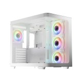 LC POWER LC-Power Gaming 8001W Pro Storm Light ATX miditorony számítógépház, fehér - LC-8001W-ON