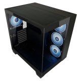 LC POWER LC-Power Gaming 809B - Dark Storm_X ATX miditorony számítógépház, fekete - LC-809B-ON