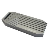 LC POWER LC-Power LC-M2-C-USB4 M.2 NVMe SSD külső ház, USB4 Gen3x2, alumínium, ezüst