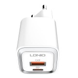 LDNIO A2318C USB, USB-C 20W Wall charger + Lightning Cable