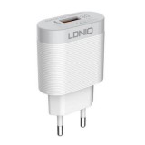 LDNIO A303Q hálózati töltő USB-C, QC 3.0, 18W fehér (A303Q) - Töltők