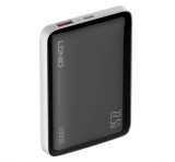 LDNIO vésztöltő USB+Type-C aljzat (10000mAh, 22.5W, 3A, PD gyorstöltő, LED jelzés) FEKETE