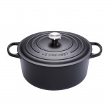 Le Creuset 21177260000430 nyeles lábas 5,3 L Kör Fekete