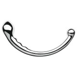 Le Wand - kétvégű rozsdamentes acél dildó (ezüst)