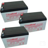 Leaftron 12V 15Ah LTC12-15 Ciklikus zselés akkumulátor elektromos kerékpárba-36V-os csomag ingyen szállítással