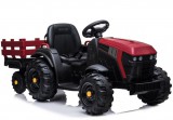 Lean Toys Traktor pótkocsival elektromos BDM0925 Piros 4169