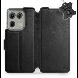 Leather Mobiwear flip book for Motorola EDGE 50 Ultra - Black - L_BLS (5906511280618)
