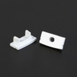LED aluminium profil végzáró (41010hez) - 2 db - fehér
