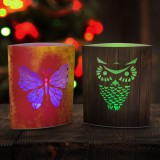 LED asztali dekor több féle formában - bagoly