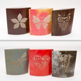 LED asztali dekor több féle formában - szív