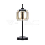 LED dizájner asztali lámpa, fém+üveg, 3000K (V-TAC)