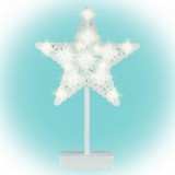 LED-es asztali dísz, csillag, 4,5V