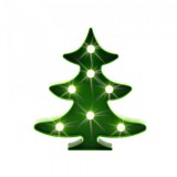 LED-es asztali dísz, fenyő