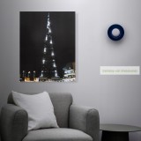 LED-es fali hangulatkép, 38x48 cm - Burj Khalifa