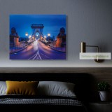 LED-es fali hangulatkép - Lánchíd, 38 x 48 cm
