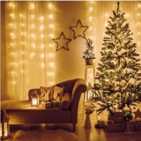 LED-es fényfüggöny -4,2m melegfehér - 58901A