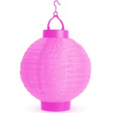 LED-es lampion 20cm Magenta 11399MG