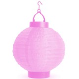 LED-es lampion 20cm Pink 11399PK