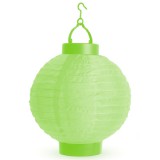 LED-es lampion 20cm Zöld 11399GR