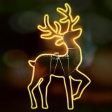 LED-es neon light figura, szarvas