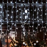 LED-es sorolható jégcsap fényfüggöny, 5 m, IP44