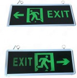 Led Exit lámpa, kétoldalas, kijáratjelző vészvilágítás, 3W, 3H üzemidő, folyamatosan világít. Jobb vagy bal oldalra mutat.