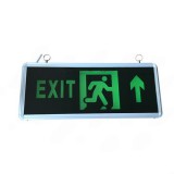 Led Exit lámpa, kijáratjelző vészvilágítás, kétoldalas, 3W, 3H üzemidő, folyamatosan világít. Felfelé mutat.