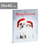 Led fali kép 30 x 40 cm - Family Christmas, 58452