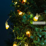 LED fényfüzér - nyuszi és répa - 2 m - 20 LED