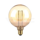 LED izzó 4W Filament E27 G125 borostyán szín Art 1800K