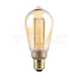 LED izzó 4W Filament E27 ST64 borostyán szín Art 2200K