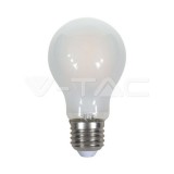 LED izzó 5W Izzószálas E27 A60 A++ opál üveg borítás Meleg fehér