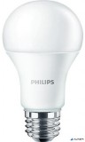 LED izzó, E27,gömb, 10W, 1055lm, 230V, 4000K, A60, PHILIPS "CorePro"