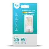 LED izzó, G4 foglalat, Corn, 3W 12V 350lm 4500K, semleges fehér, Forever Light