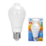 LED izzó mozgásérzékelős A60B E27 12W 280° A5S Meleg fehér Aigostar