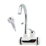 LED kijelzős vízmelegítő csaptelep -fali, vízszintes csatlakozás