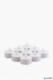 . Led mécses, 10 db, fehér fényű