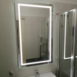 LED Mirror Studio LED tükör négyzet 80x100 cm körben világító