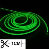Led Neon Flex 1 centinkként vágható! 24V, 10W, 120 Led/m, 6x12mm, IP68 vízálló, zöld. Life Light Led 2 év garancia!