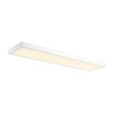 LED panel, 120x30cm, mennyezeti, fehér, 3000K melegfehér, 3100 lm, CRI 80, 90°, UGR 19, SLV Panel 1001505