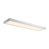 LED panel, 120x30cm, mennyezeti, szürke, 3000K melegfehér, 3100 lm, CRI 80, 90°, UGR 19, SLV Panel 1003054