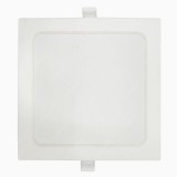 Led panel 12W, 1050 lumen, IP44 vízálló, 3900 kelvin, közép fehér, négyzet forma. Life Light Led 2 év gari