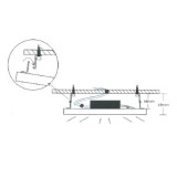 LED Panel oldalfali/mennyezeti rögzítő - több méretben