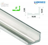 Led profil led szalagokhoz Keskenyebb L alakú natúr 2 méteres