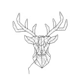 LED rénszarvas dekoráció