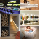 LED szalag 1m, mozgásérzékelővel, elemes