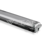 LED Vízálló lámpatest 2 x 18W csővel, természetes fehér
