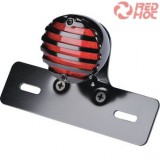 Ledes hátsó lámpa ráccsal féklámpával és rendszámtábla világítással fekete 10334021