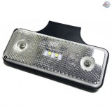 Ledes helyzetjelző lámpa fehér talpas (P0032)